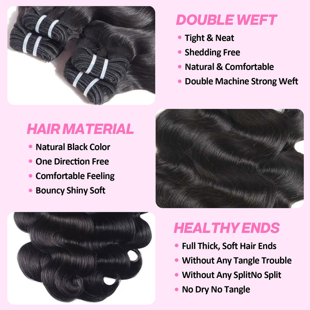 Indian 10a (3) Body Wave Bundle Deal