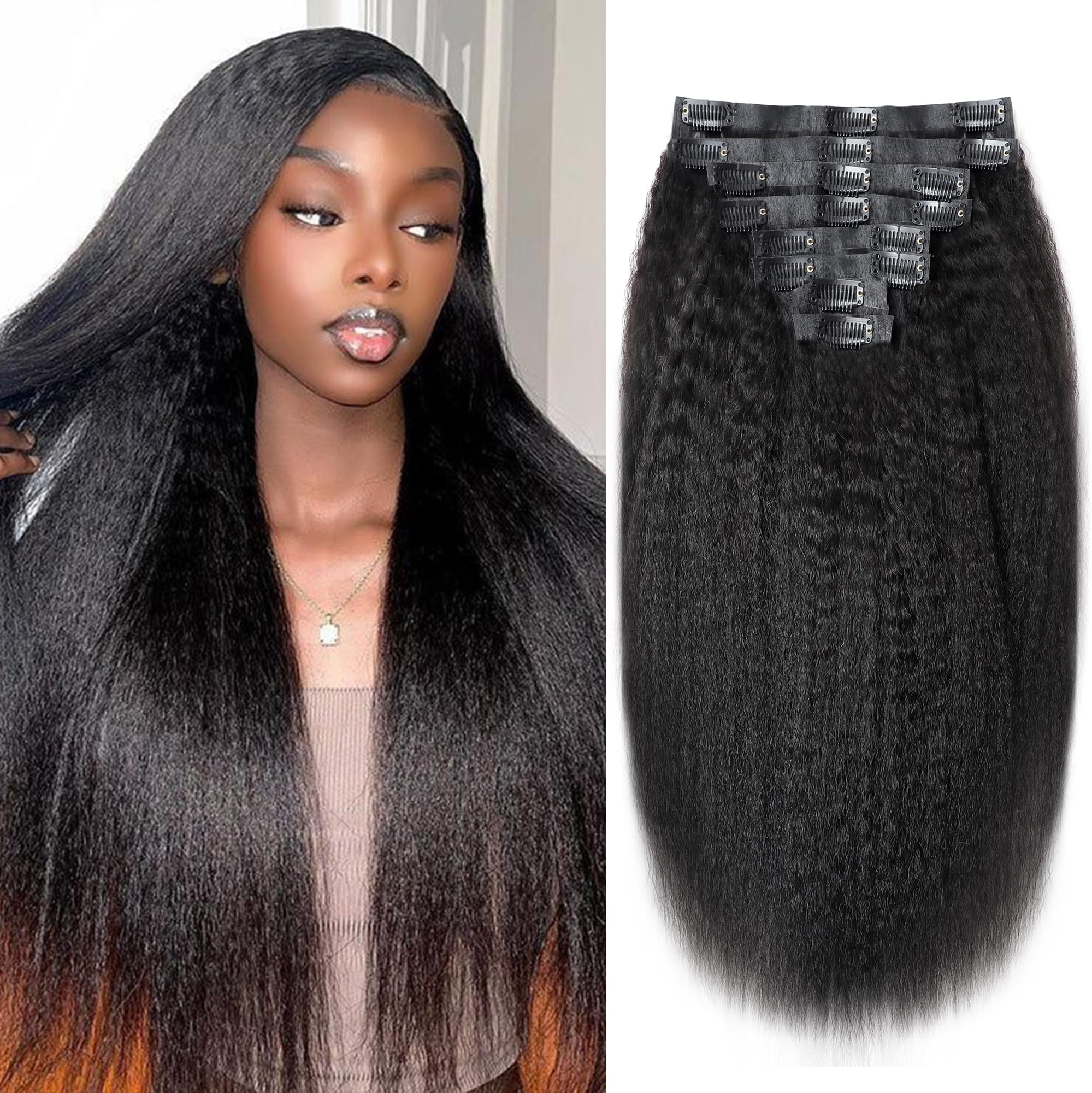 Clip-Ins Seamless Kinky Straight